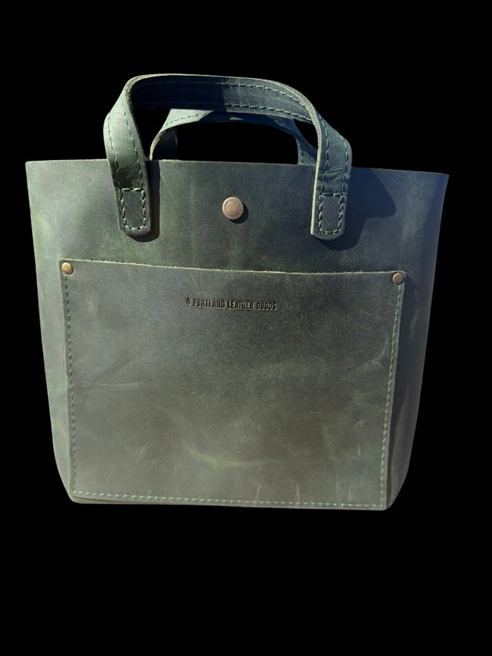New Portland Leather Evergreen Mini Crossbody Tote - Picture 1 of 6
